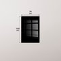Wallity Cuadro Decorativo de Vidrio Templado Multicolor 70 x 100 cm